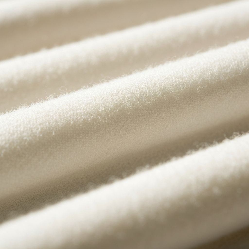 Cloud Dancer white cashmere fabric