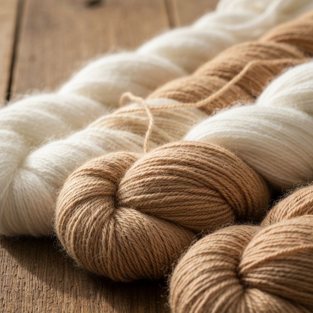 Natural undyed cashmere fibers